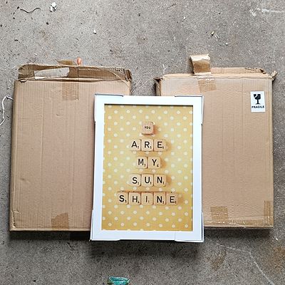 A Pair Of Art Decorative Framed Wall Arts, You Are My Sunshine