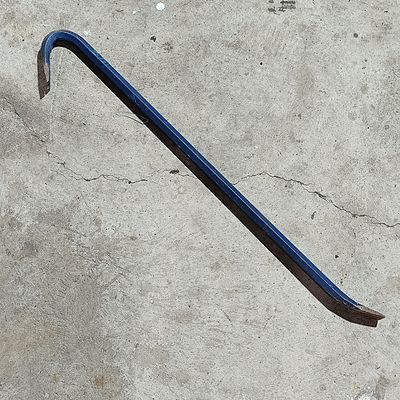 Blue Forged Steel Gooseneck Wrecking Bar