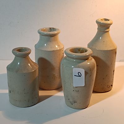 A Collection of Antique Bristol Glazed Stoneware Bottles and Jars