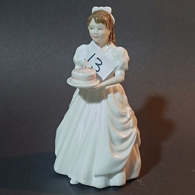 Royal Doulton Bone China Figurine Birthday Girl Rare Find