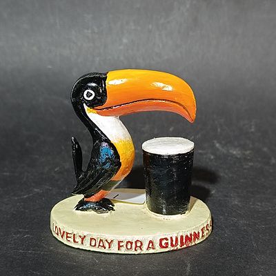 Guinness Toucan and Pint Advertising Figurine with Slogan