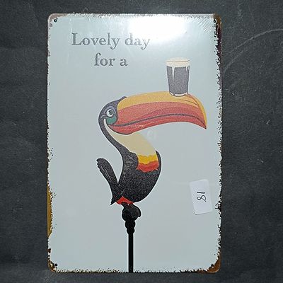 Guinness Flying Toucan Advertising Sign