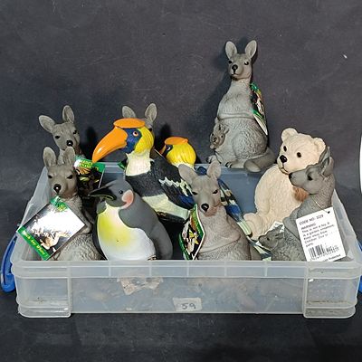 An Assortment of Brand New Animal Garden Ornaments
