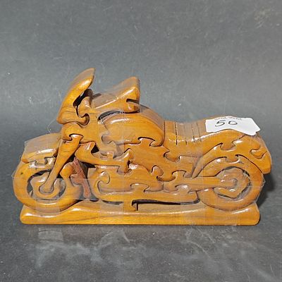 Motorbike Wooden Interlocking Puzzle- Approx. 20 cm