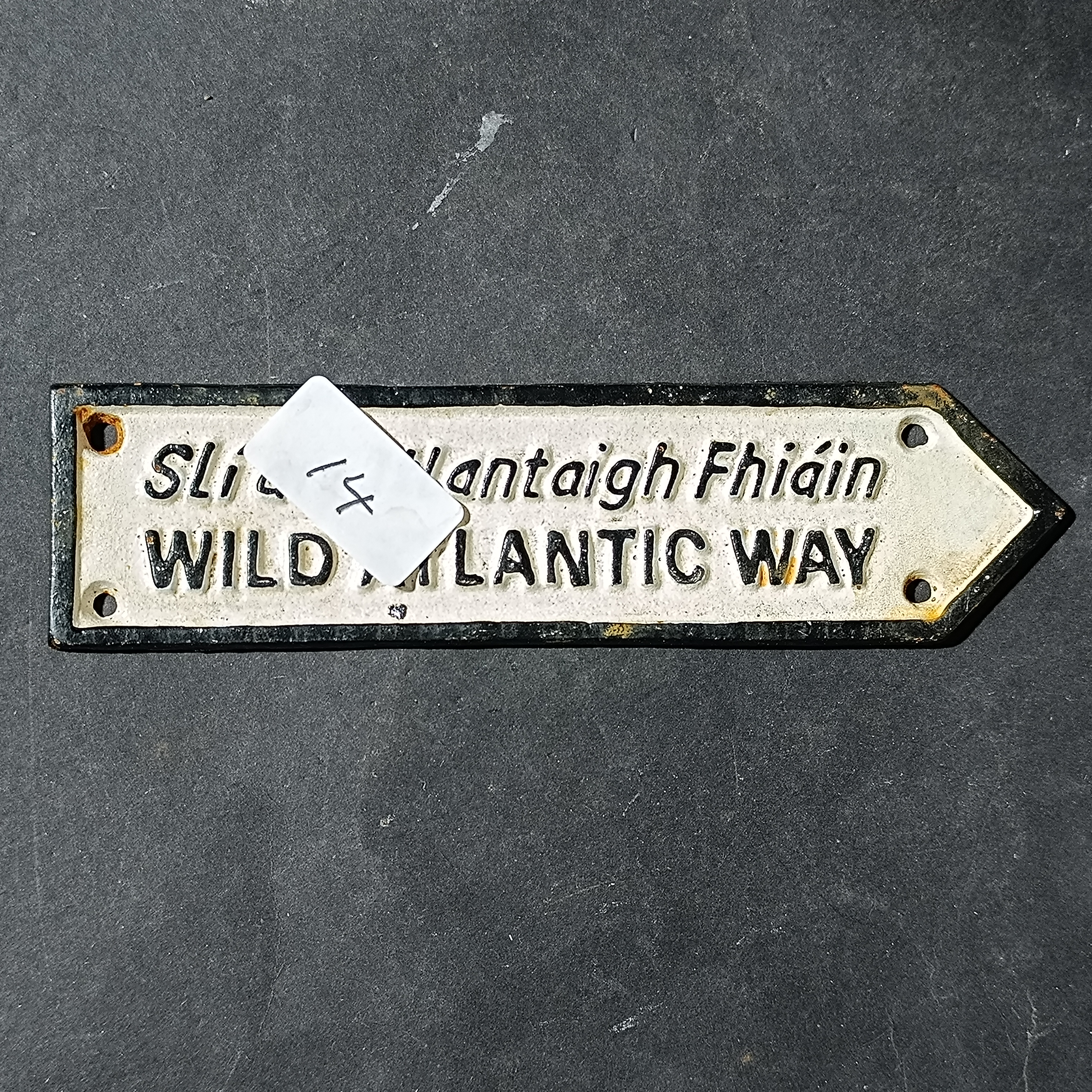 Cast Iron Wild Atlantic Way Directional Arrow Sign