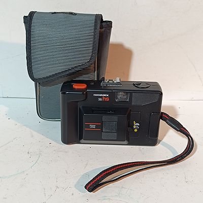Hanimex 35 HS Compact 35mm Point and Shoot Film Camera with Case