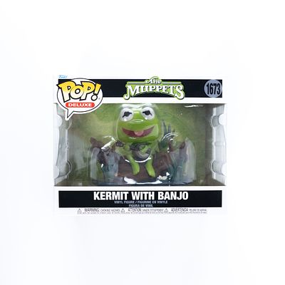 פופ של קרמיט מתוך The Muppets כשהוא מנגן על בנג'ו