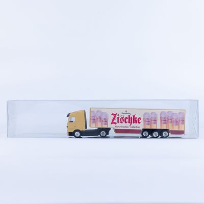 משאית מיניאטורית עם נגרר Zischke. דגם משאית עם נגרר, כולל מיתוג Zischke Naturfrisches Kellerbier 