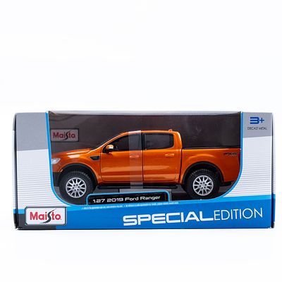 רכב מיניאטורי Ford Ranger 2019 Maisto Special Edition. דגם רכב Ford Ranger שנת 2019 בקנה מידה 