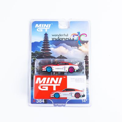 רכב מיניאטורי MINI GT ניסאן GT-R Wonderful Indonesia. רכב מיניאטורי איכותי בקנה מידה 1:64 של 