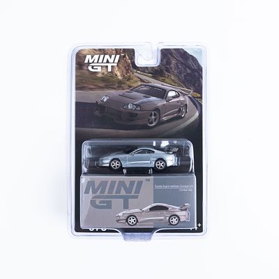 רכב מיניאטורי Toyota Supra VeilSide Combat V-II של MINI GT. דגם אספנות מיניאטורי של Toyota Supra 