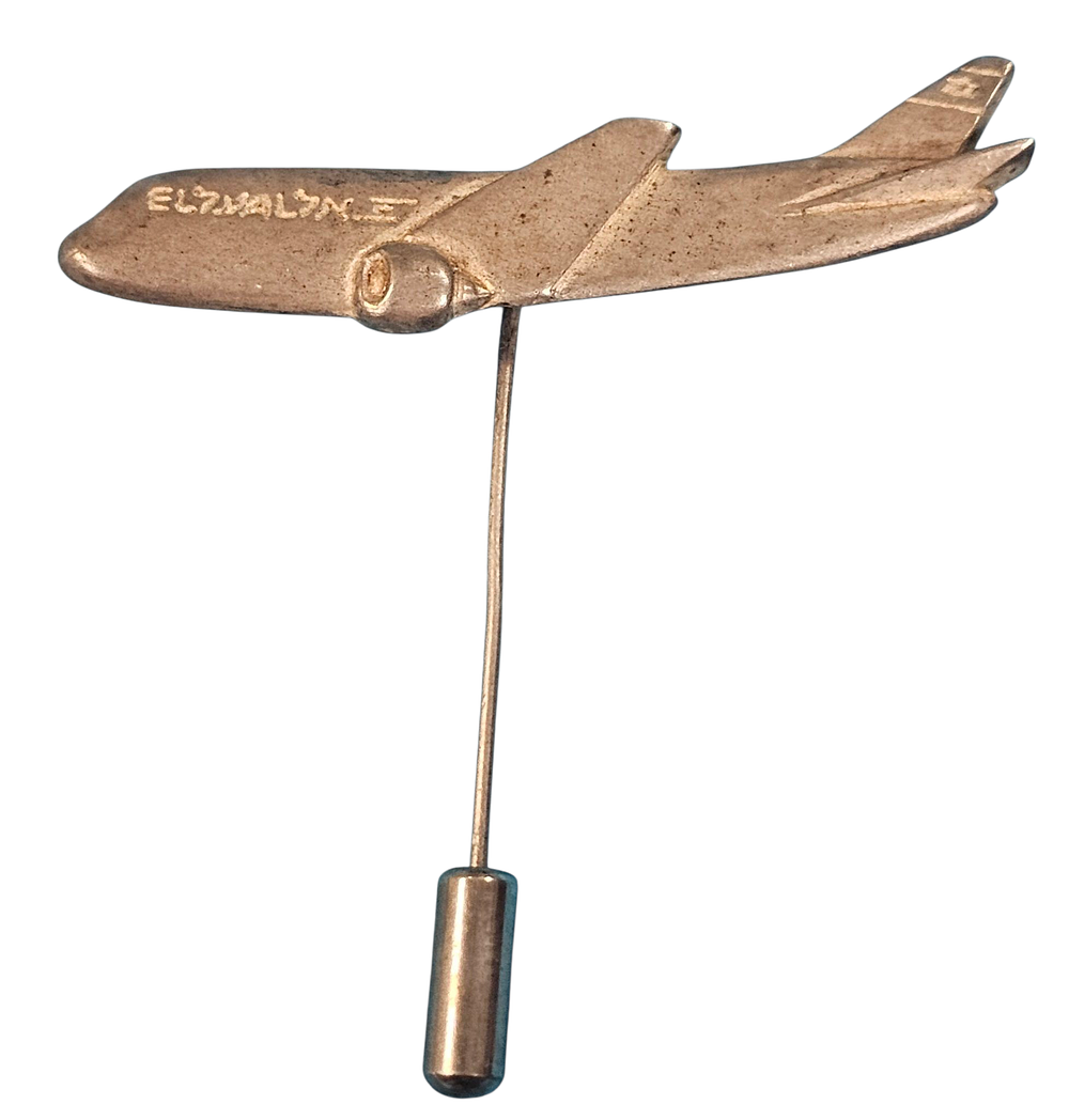 ***נדיר ויחיד - סיכת אל על עשויה כסף 925 בצורת מטוס אל-על, 
חברת אל על הזמינה 100 יחידות 