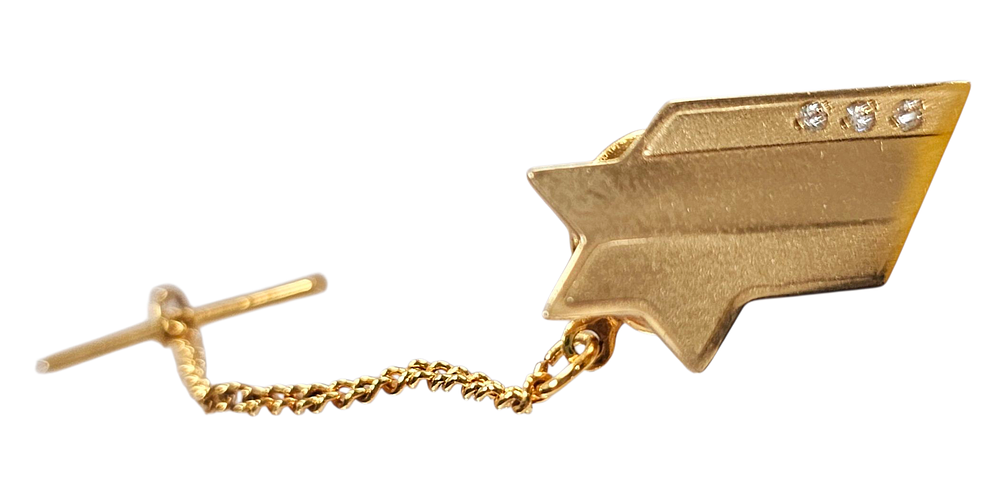 ***נדיר - סיכת זהב 14 קראט של חברת אל על, ניתנה לטייס יונתן אטקס (1935 – 2024) שהיה טייס אל 