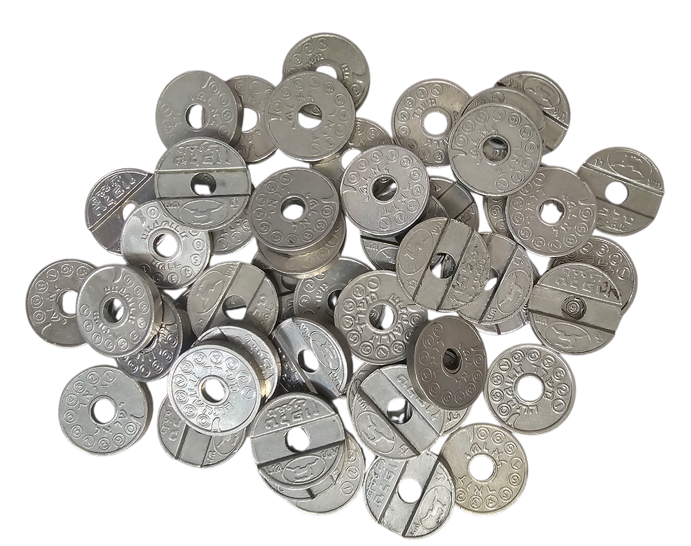 ישראל- לוט 50 אסימונים 
הונפקו ע"י דואר ישראל ומשרד התקשורת, וריאציות שונות.