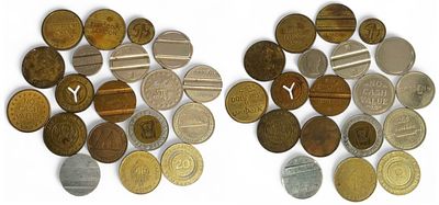 אוסף אסימונים וטוקנים מכל העולם.