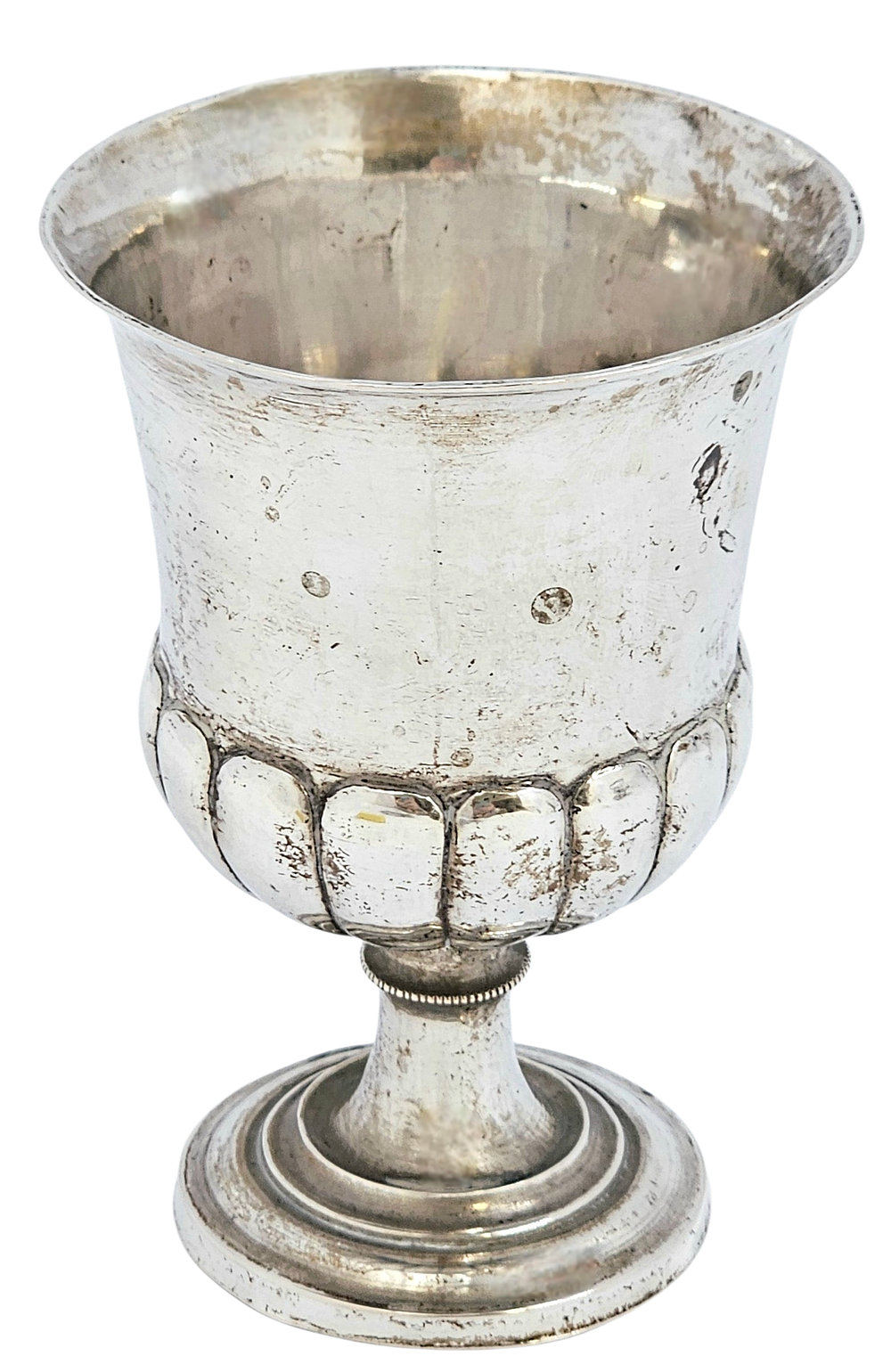 ***נדיר - יודאיקה במיטבה, גביע קידוש הנאו גרמני עתיק מהמאה ה-19, עשוי עבודת ידי אמן ככל הנראה 