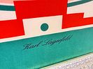 Karl Lagerfeld framed silk scarf titled "Flight Plan", designed by the renowned German-born Image - 2