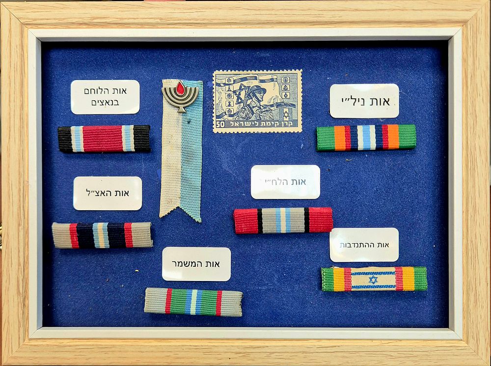 The most valuable war service badges: Nili Badge, Volunteer Badge, Lehi Badge, Fighter Against 