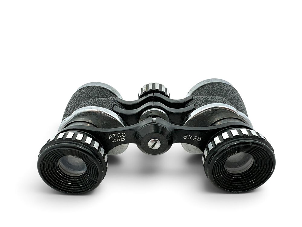 High-quality theater binoculars made by ACTO (Japan), in their original leather case; purchased 