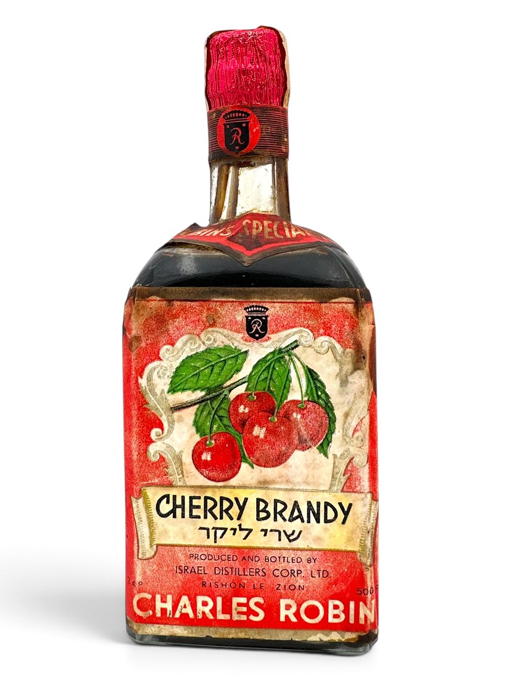 צ'רלס רובין - שרי ליקר - בקבוק ישן במצב טוב, סגור ללא אידוי. איסוף עצמי מבית המכירות.
