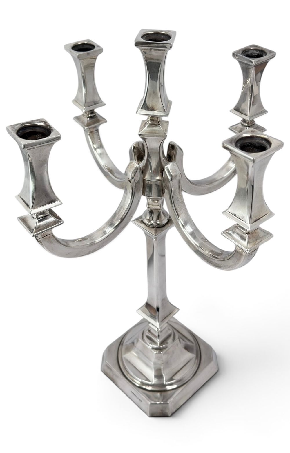 Hazorfim – Timeless and elegant 5-light sterling silver (925) candelabra. 
Invery good 