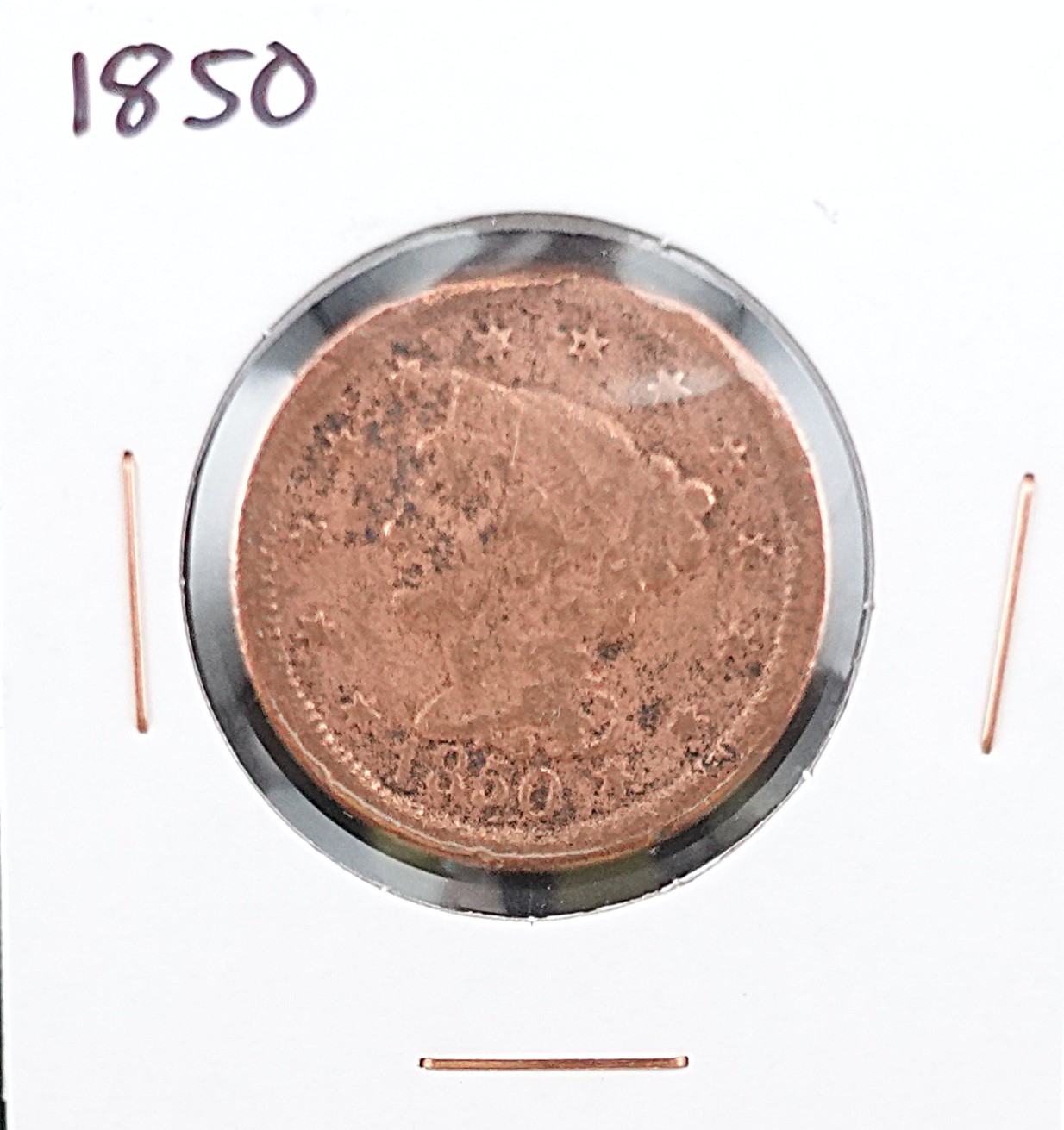 (2) Braided Hair Large Cents