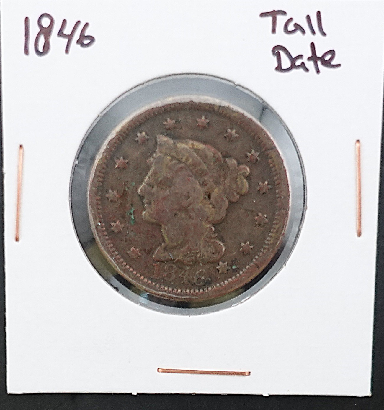 (2) Braided Hair Large Cents