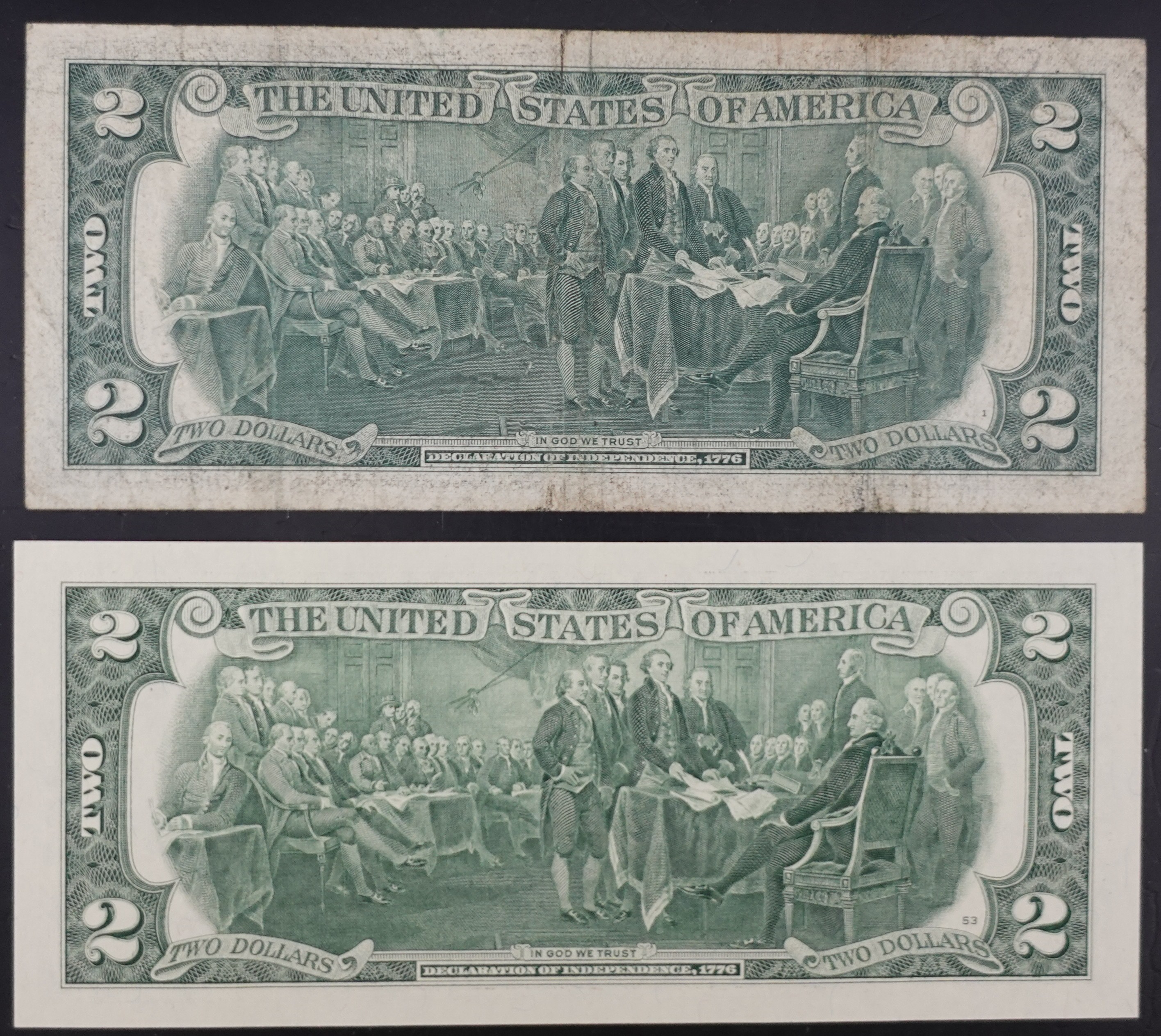 (2) $2 Notes