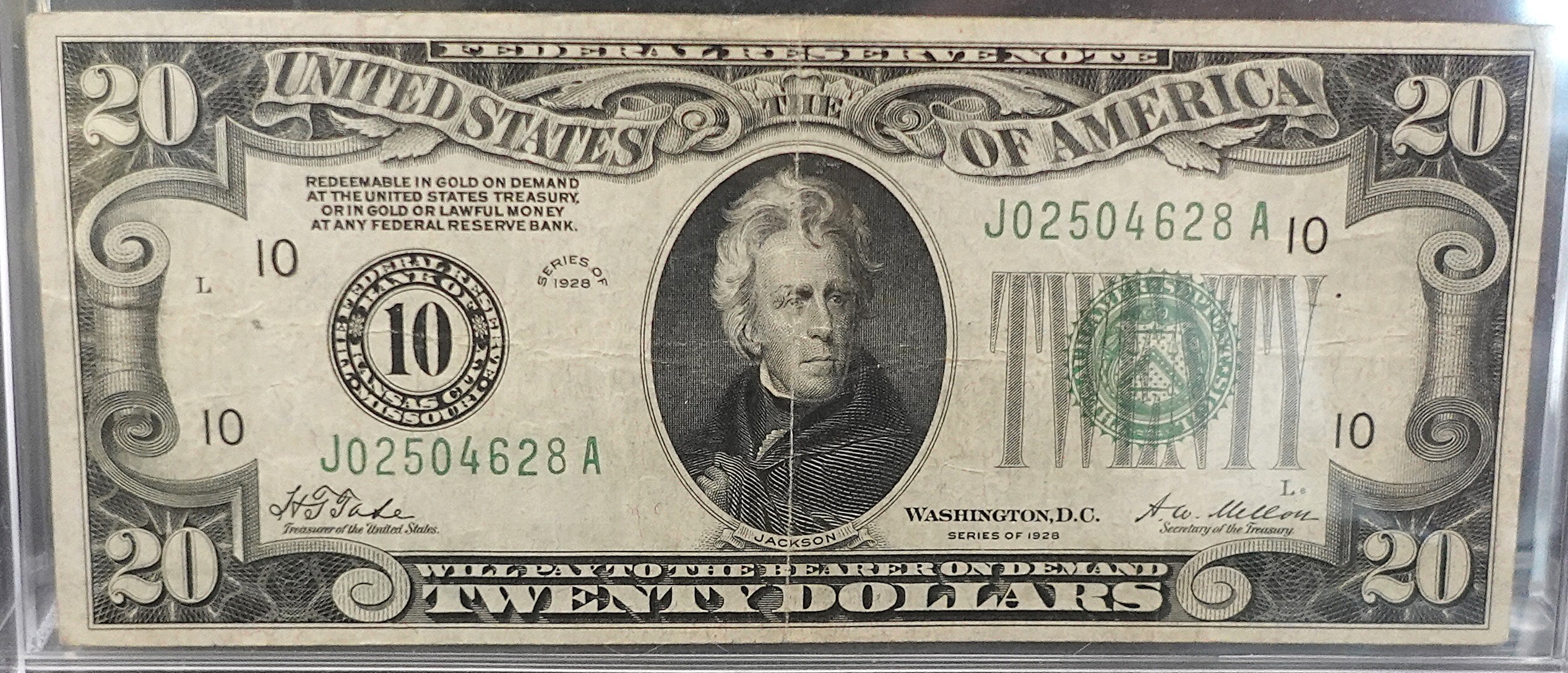 1928 $20 Note