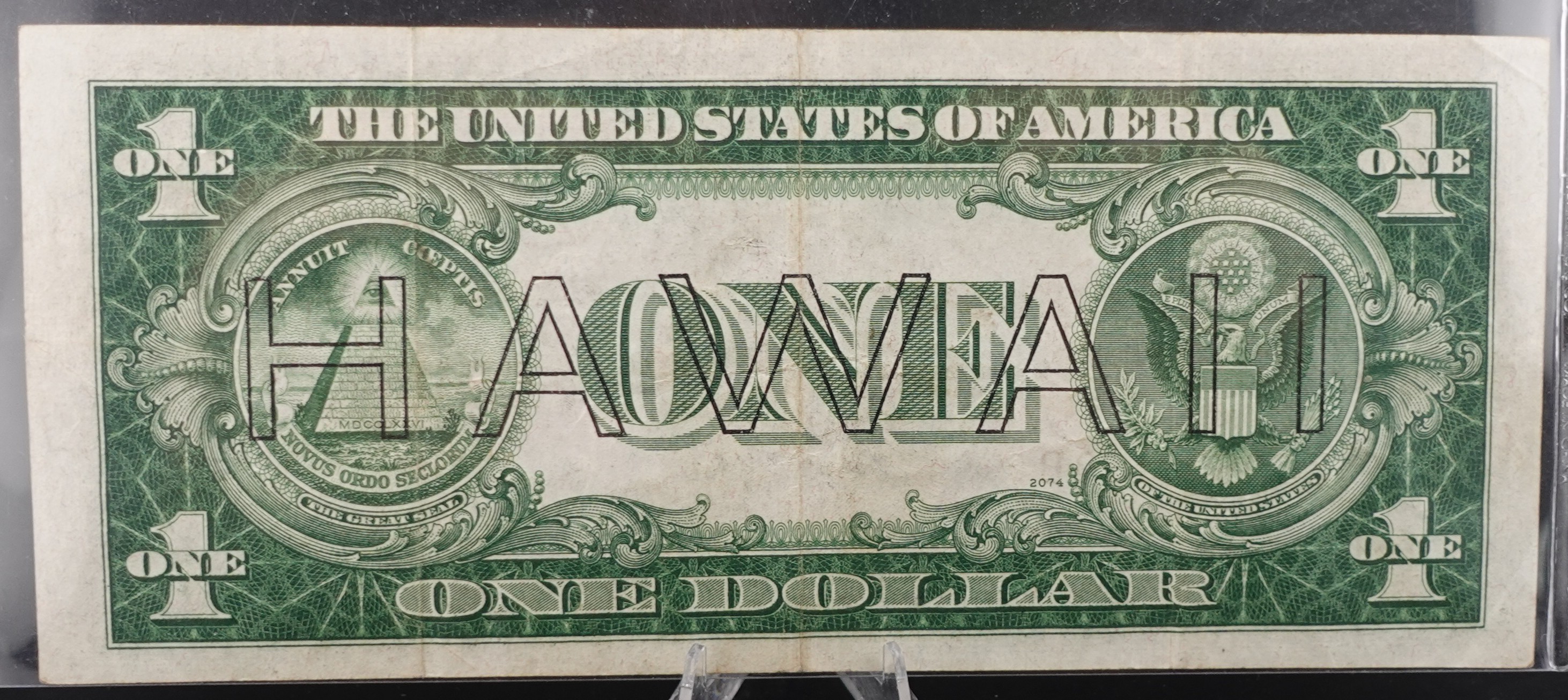 1934-A $1 Silver Certificate Hawaii Note