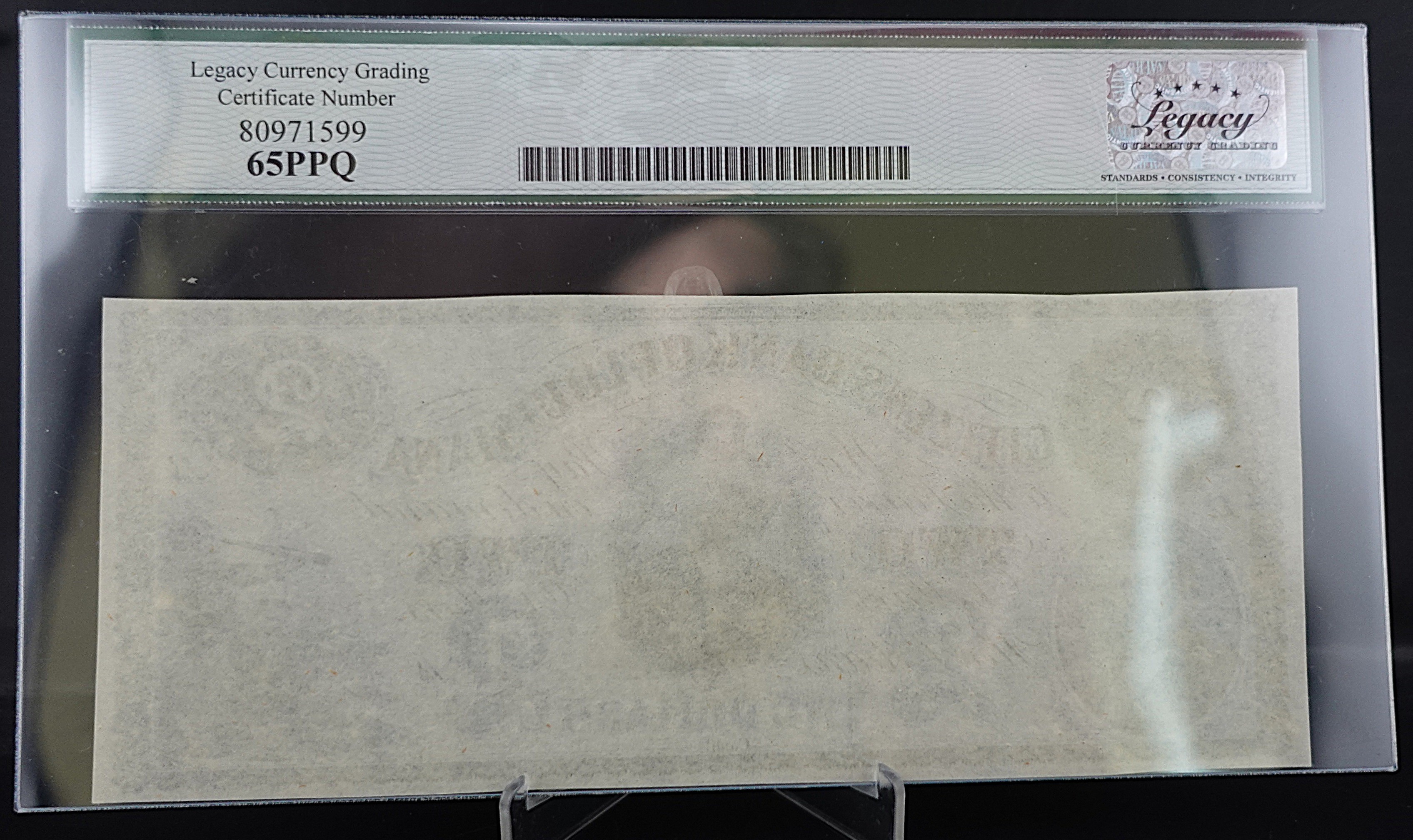1800's Citizens Bank of Louisiana, New Orleans, LA $2 Note