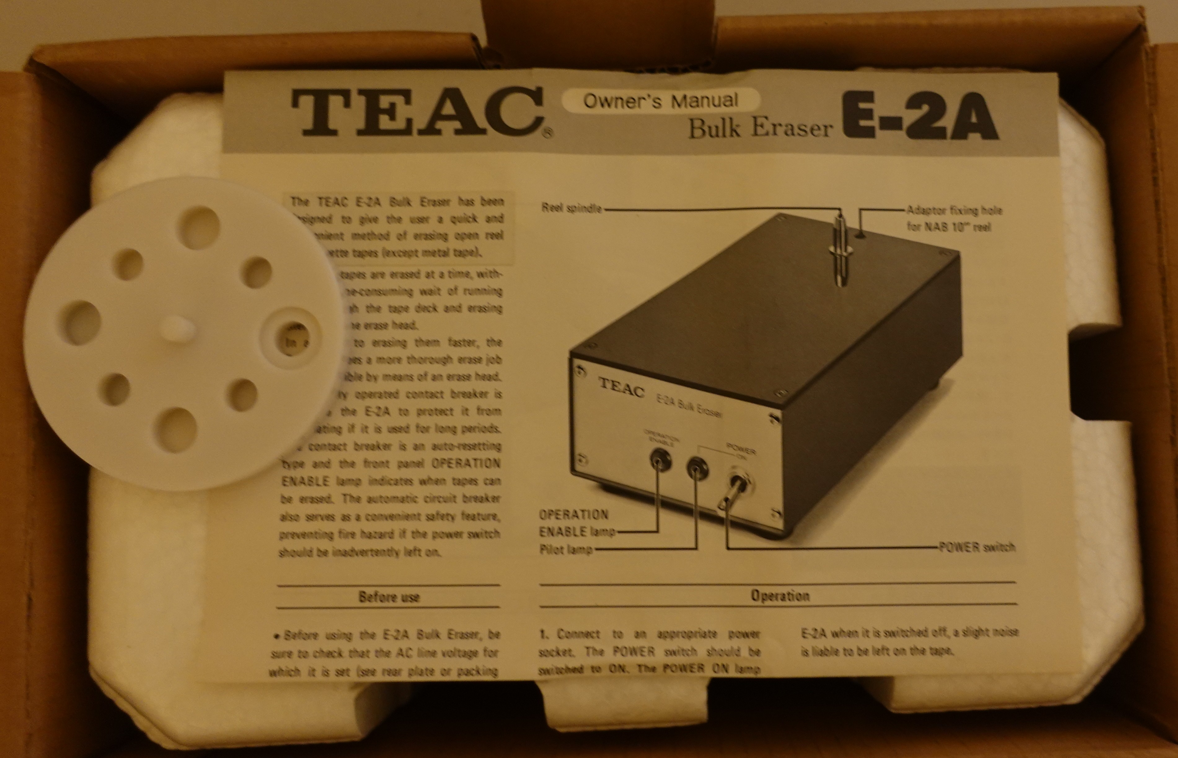 Teac E-2A Bulk Eraser