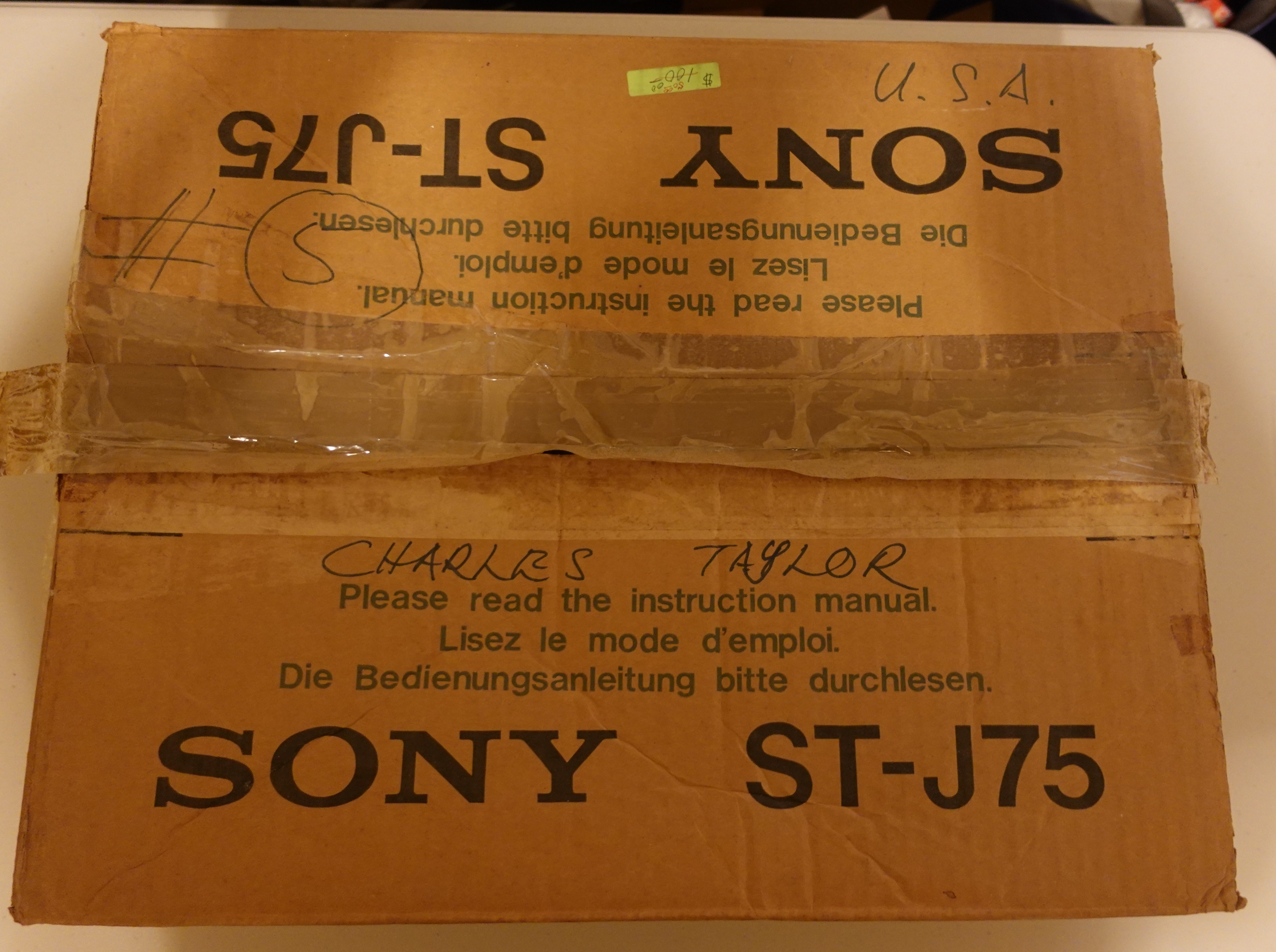 Sony ST-J75 Stereo Tuner