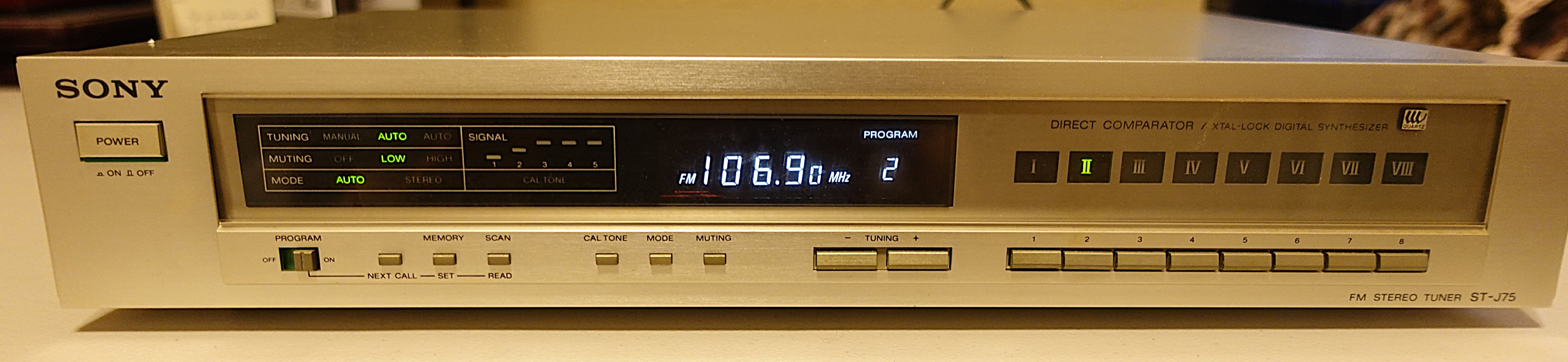 Sony ST-J75 Stereo Tuner