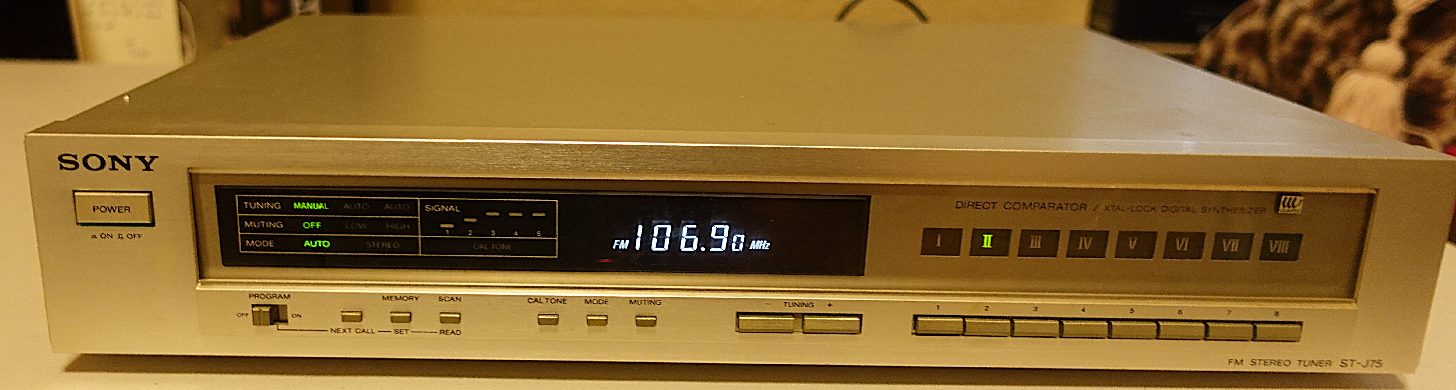 Sony ST-J75 Stereo Tuner