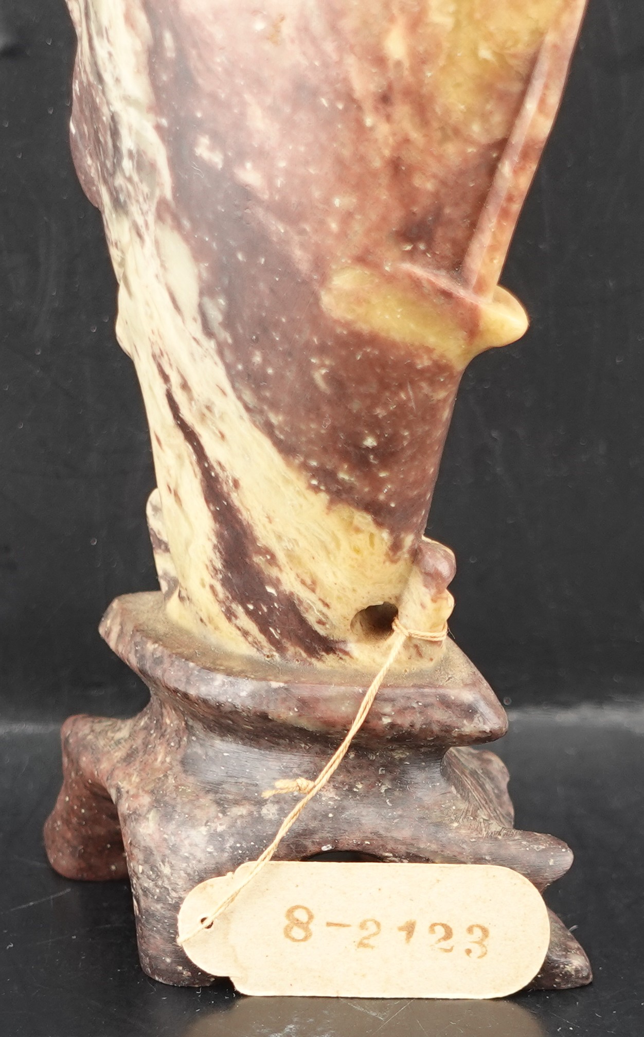 6 Inch Rare Chinese Soapstone Flower Vase Sculpture
