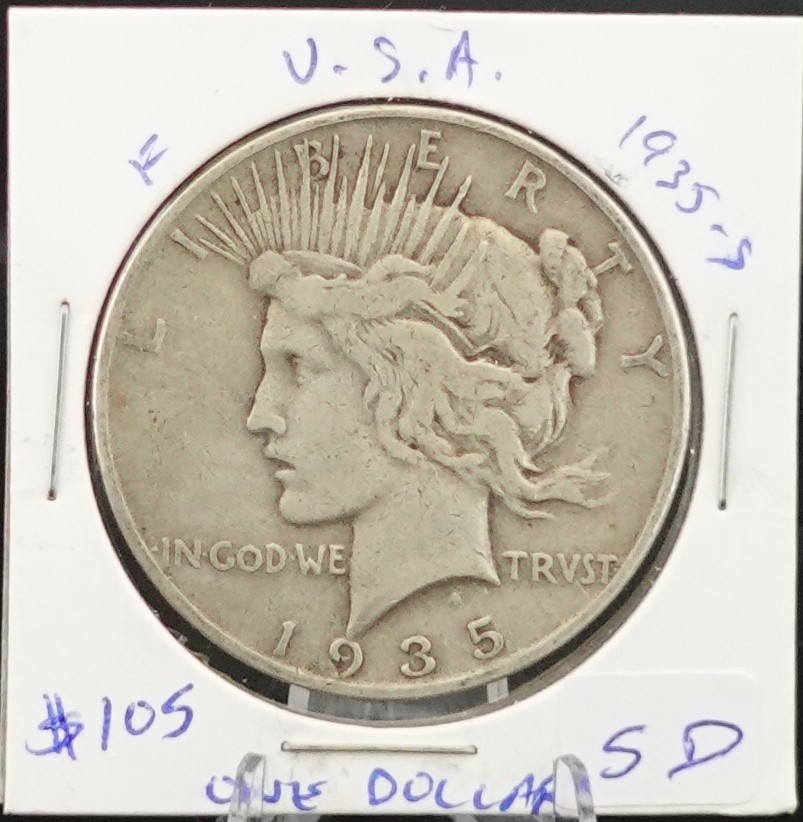 1935-S Peace Dollar