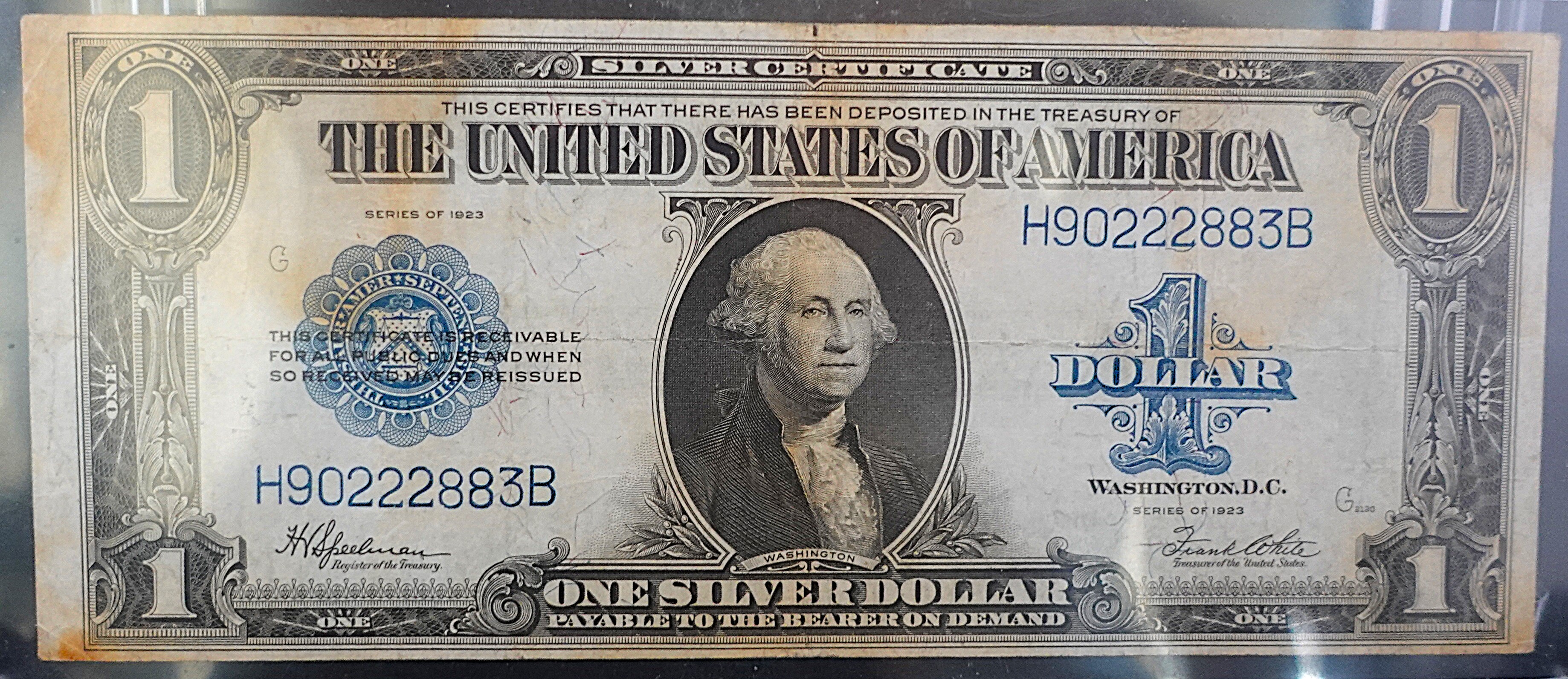 1923 $1 Silver Certificate