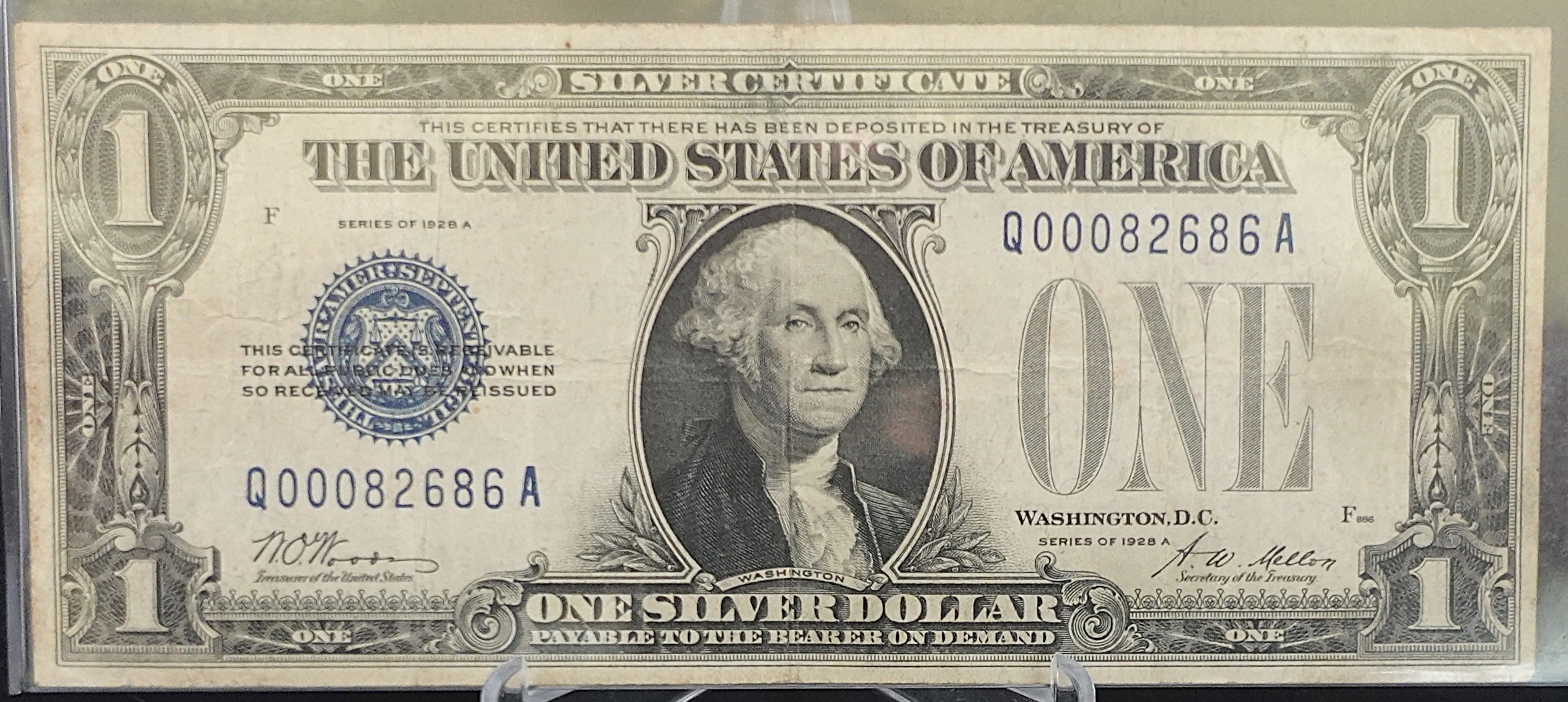1928-A Funny Back $1 Silver Certificate