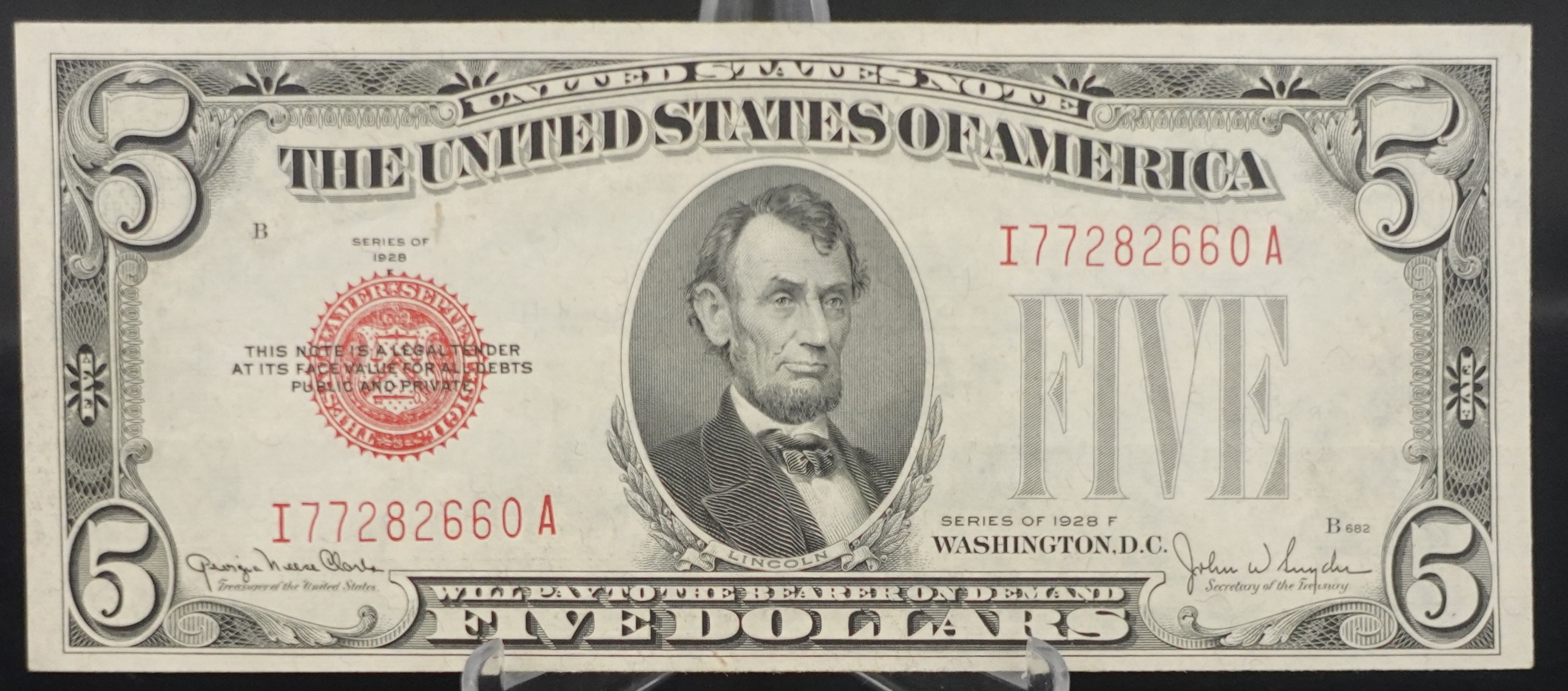 (2) 1928-F Red Seal Notes