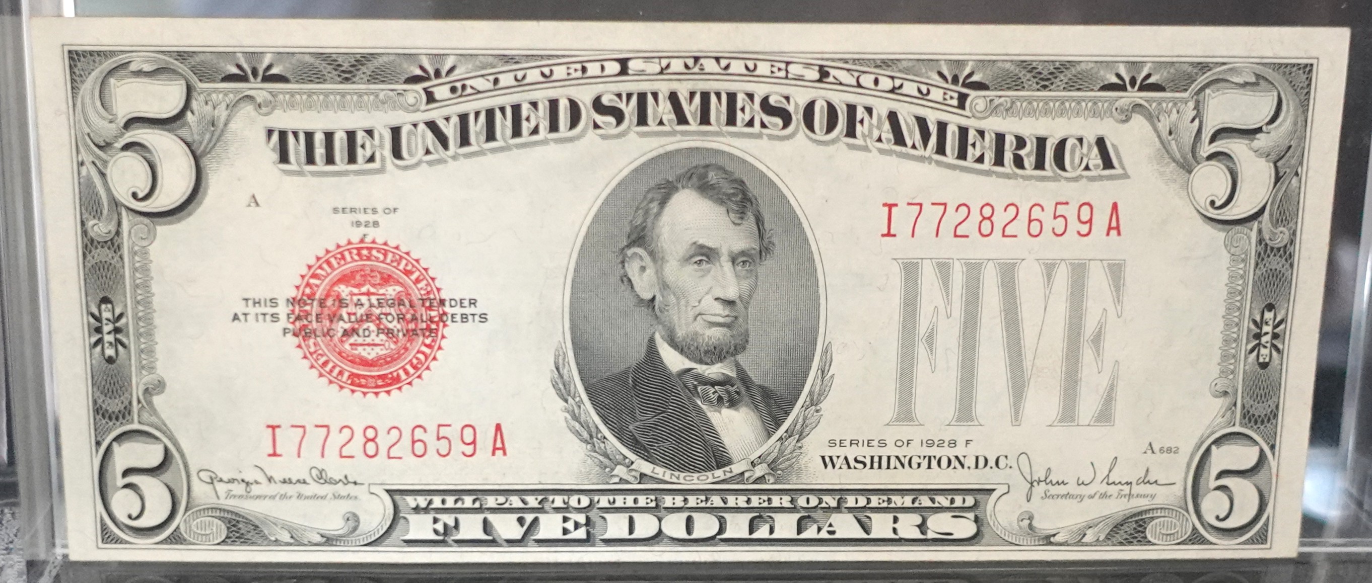 (2) 1928-F Red Seal Notes