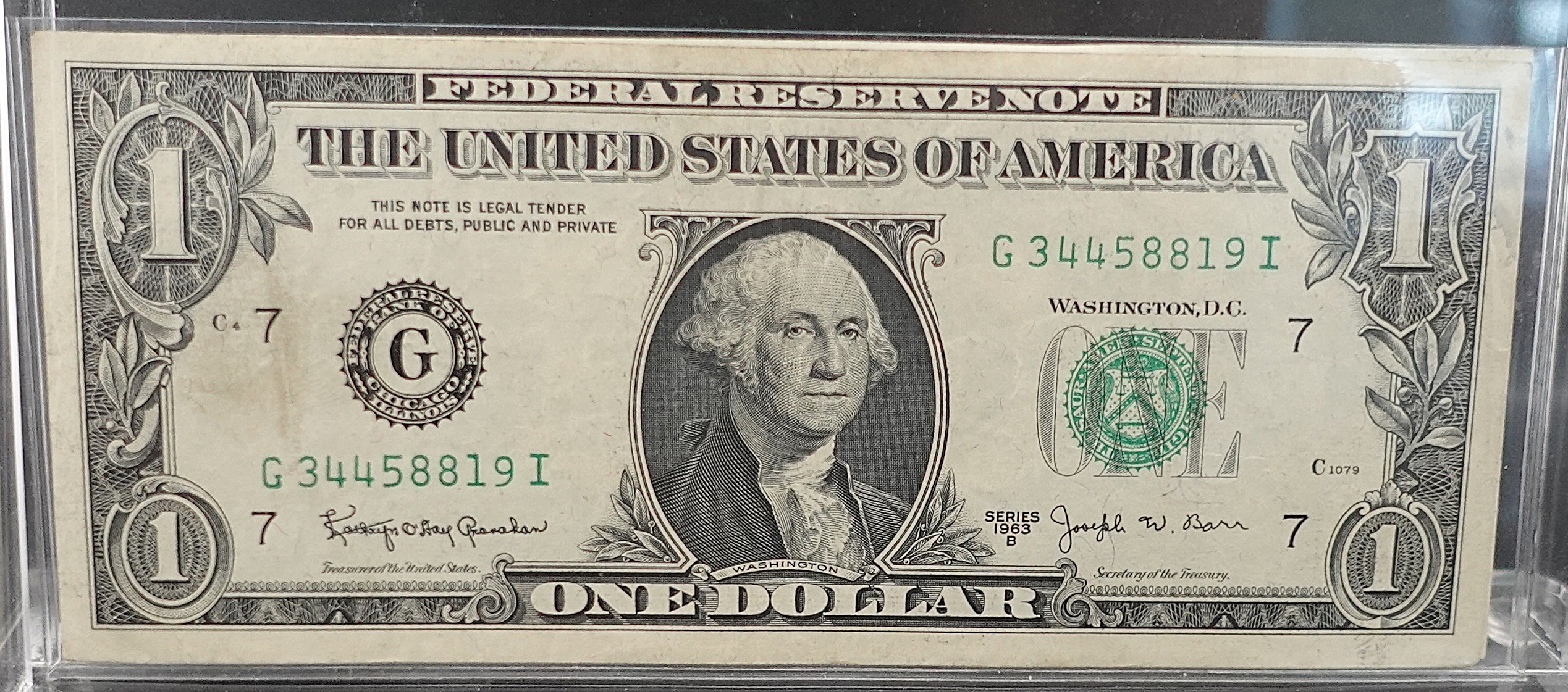 (2) 1963-D $1 Notes