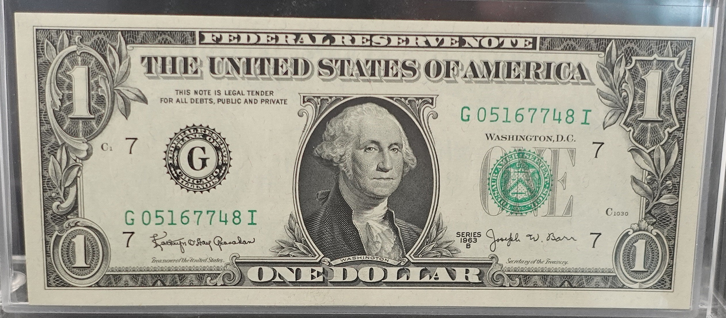 (4) 1963-B $1 Notes