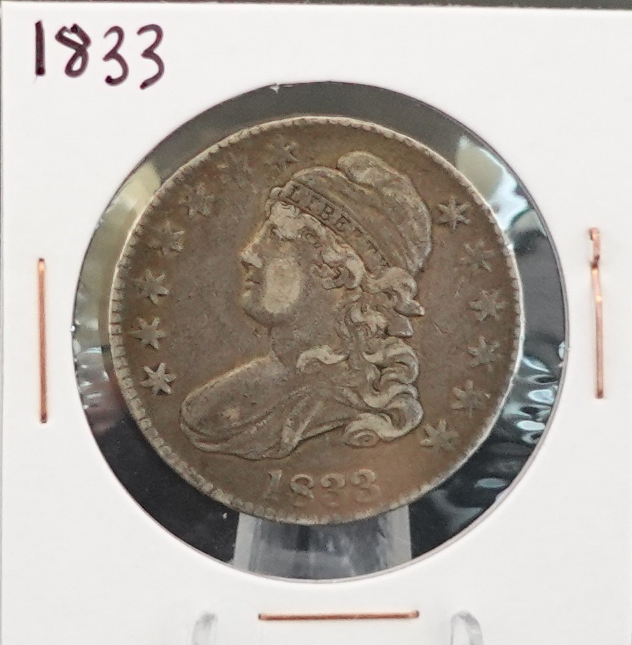 1833 Capped Bust Half Dollar