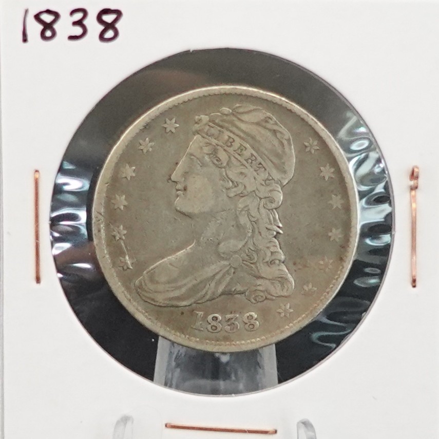 1838 Capped Bust Half Dollar