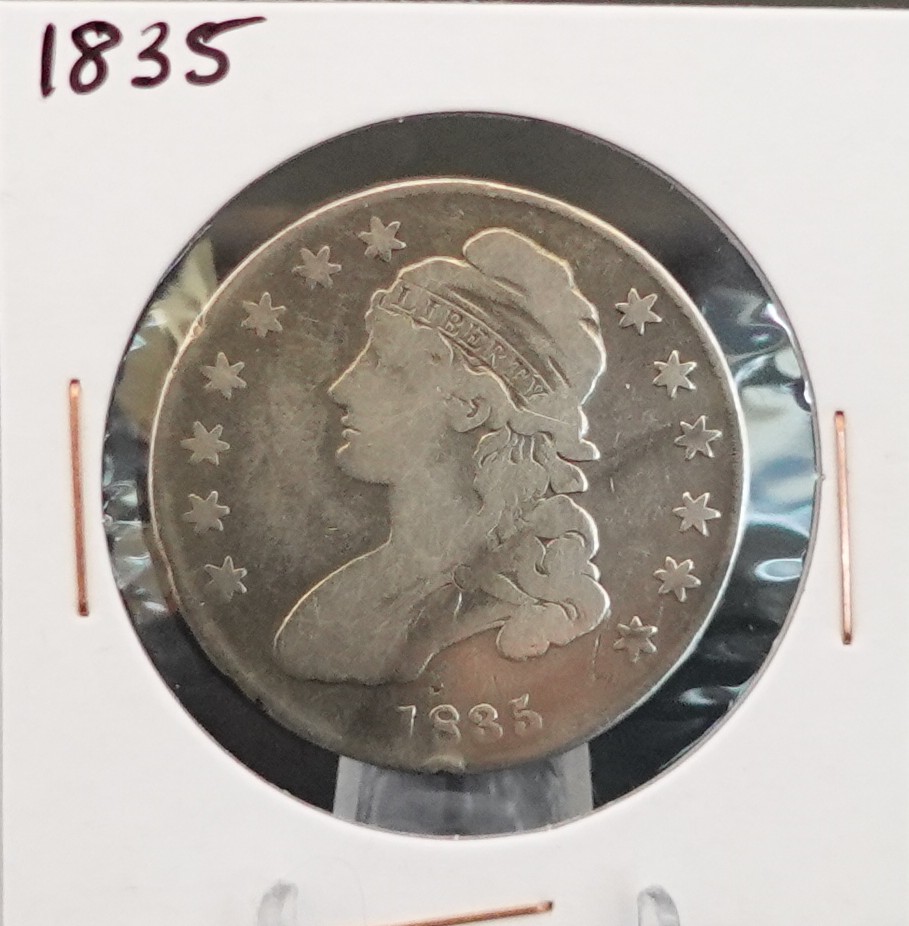 1835 Capped Bust Half Dollar