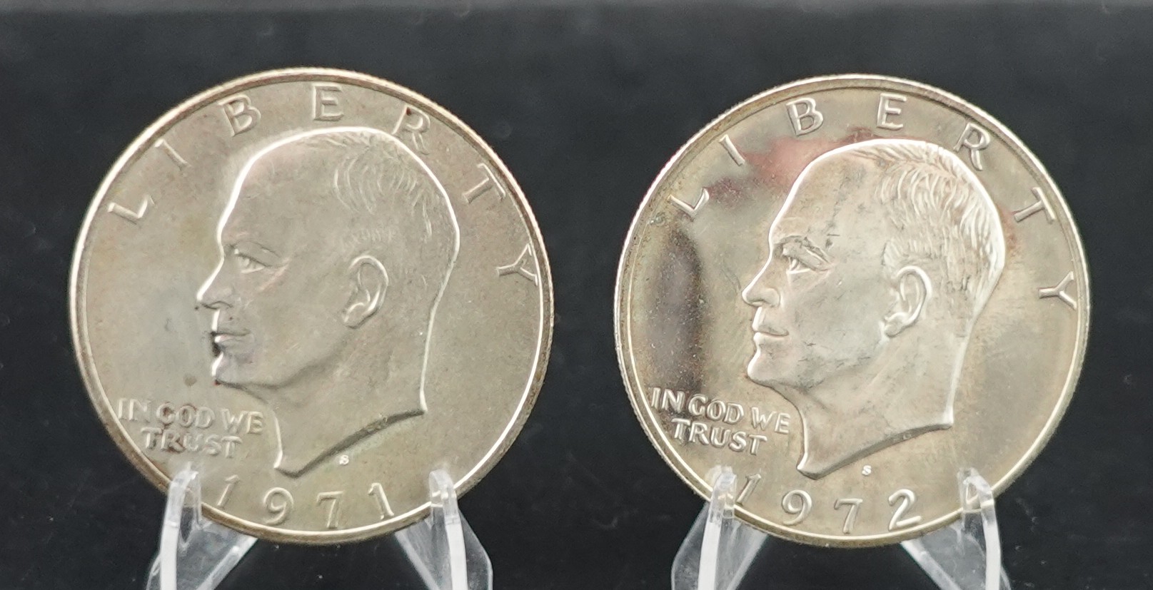 (2) Silver Ike Dollars