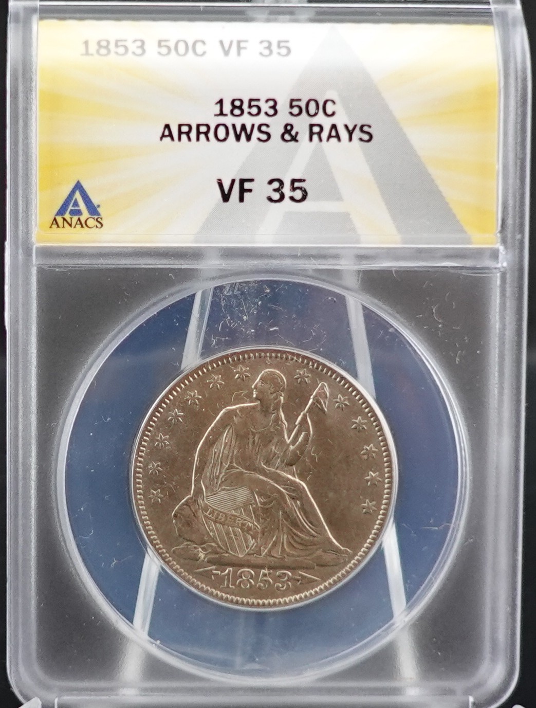 1853 Seated Half Dollar