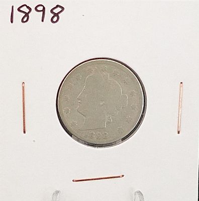 1898, 1899 and 1912-D v Nickels. Nice Set of Dates