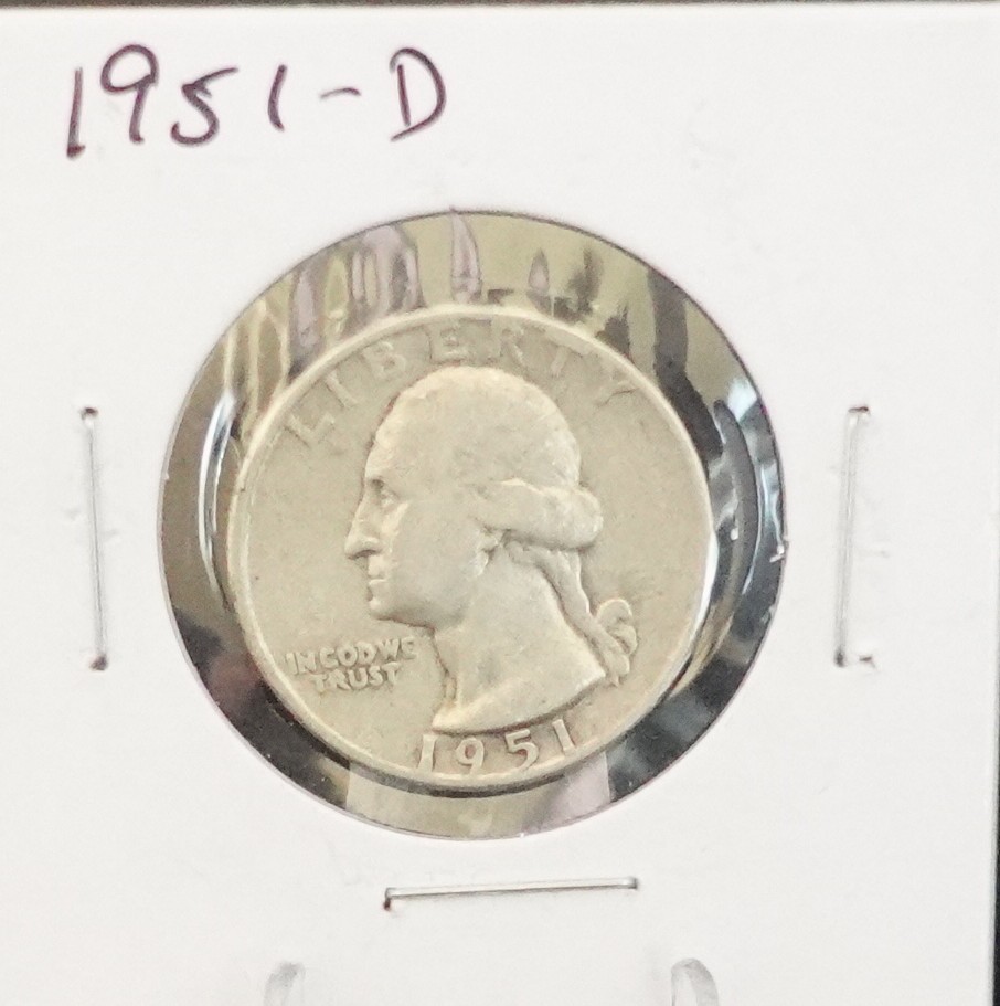 1951-D and 1948-D Washington Quarter